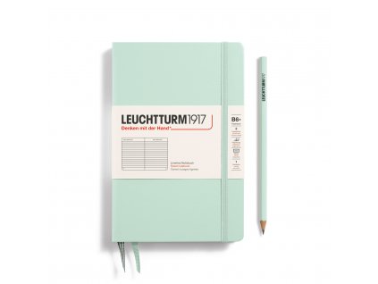 370292 LT1917 NB Paperback HC Mint Green Liniert 20x20cm 150dpi