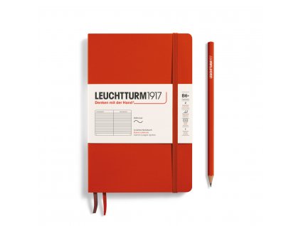 370316 LT1917 NB Paperback SC Fox Red Liniert 20x20cm 150dpi