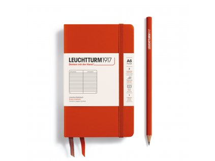 370295 LT1917 NB Pocket HC Fox Red Liniert 20x20cm 150dpi