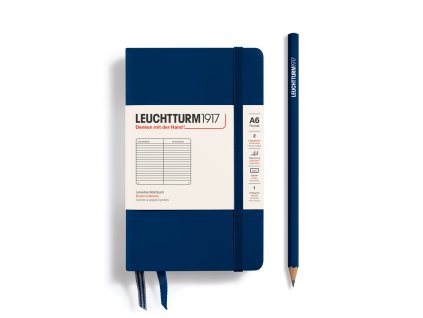 342918 LT1917 NB Pocket HC Marine Liniert 20x20cm 150dpi