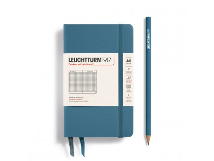 365632 LT1917 NB Pocket HC Stone Blue Kariert 20x20cm 150dpi