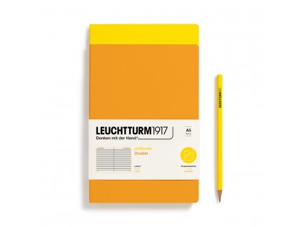 014 Jottbook Double Medium A5 Rising Sun Zitrone liniert