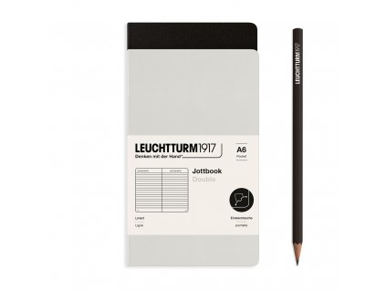 368203 LT1917 JB Double Pocket Light Grey Schwarz Liniert 40x40cm 72dpi