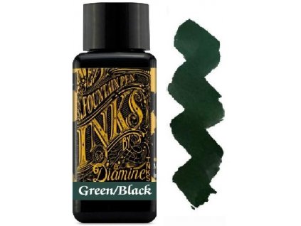 inkoust Diamine Green Black A