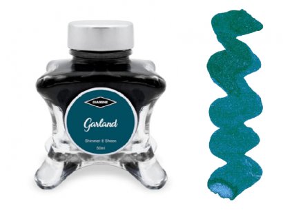 Inkoust v lahvičce Diamine Inkvent Red Edition Shimmer and Sheen Garland 50 ml