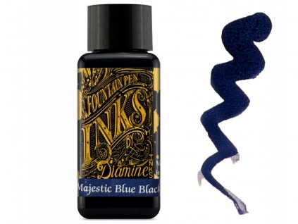 diamine majestic blue black 30ml