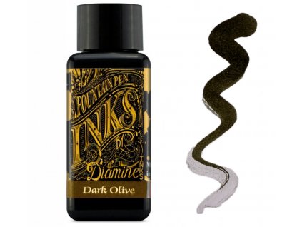 inkoust diamine dark olive 30ml