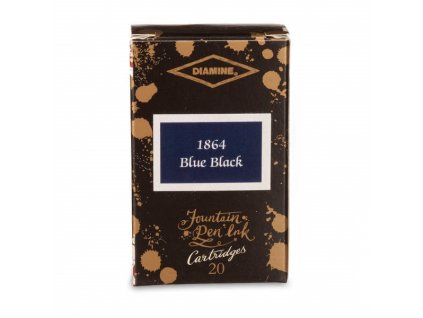 inkoustove bombicky Diamine Anniversary Ink 1864 Blue Black A