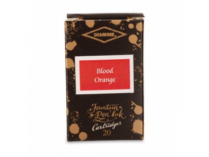 inkoustove bombicky Diamine Anniversary Ink 1864 Blood Orange A