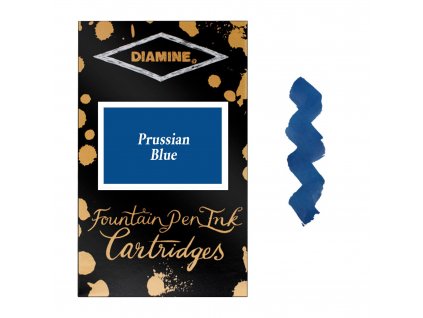 Inkoustove bombicky Diamine Prussian Blue (balení 6ks)