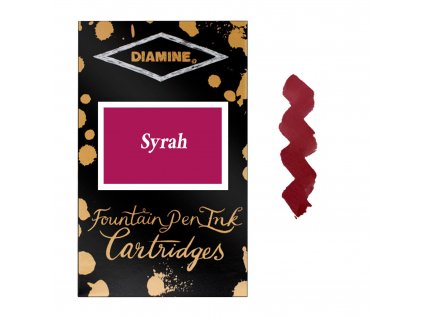 Inkoustove bombicky Diamine Syrah (balení 6ks)