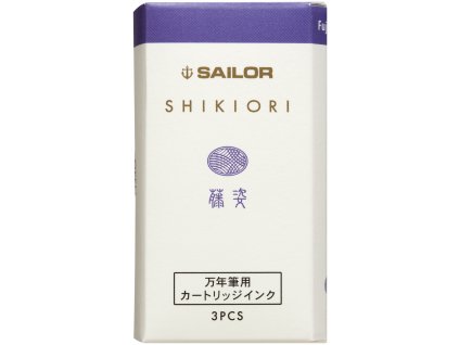 Inkoustové bombičky Sailor SHIKIORI FUJISUGATA 3 ks