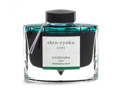 inkoust v lahvičce Pilot Iroshizuku SHIN RYOKU 50 ml A