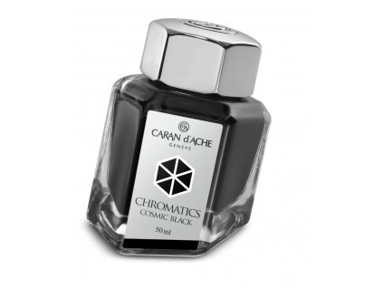 Inkoust v lahvičce Caran d'Ache Chromatics Cosmic Black 50 ml