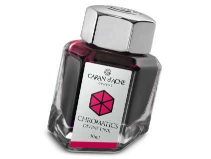 Inkoust v lahvičce Caran d'Ache Chromatics Divine Pink 50 ml