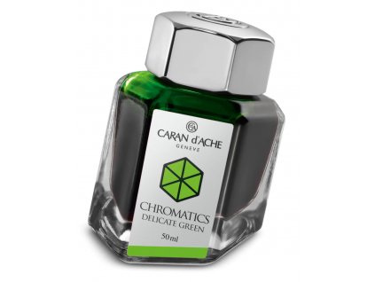 Inkoust v lahvičce Caran d'Ache Chromatics Delicate Green 50 ml