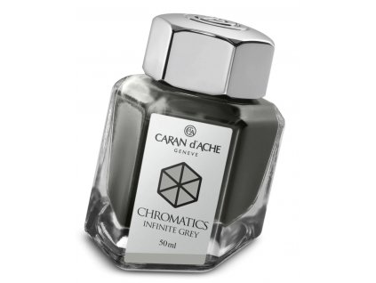 Inkoust v lahvičce Caran d'Ache Chromatics Infinite Grey 50 ml