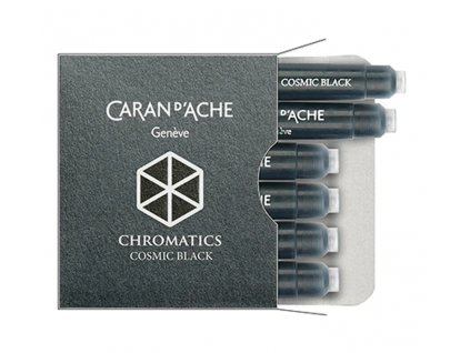 Inkoustové bombičky Caran d'Ache Chromatics Cosmic Black 6 ks