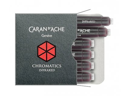 Inkoustové bombičky Caran d'Ache Chromatics Infra Red 6 ks
