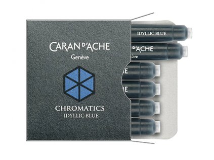 Inkoustové bombičky Caran d'Ache Chromatics Idyllic Blue 6 ks