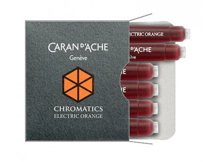 Inkoustové bombičky Caran d'Ache Chromatics Electric Orange 6 ks