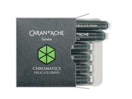 Inkoustové bombičky Caran d'Ache Chromatics Delicate Green 6 ks