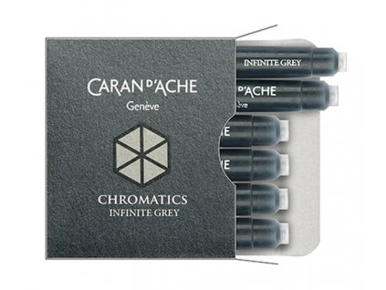 Inkoustové bombičky Caran d'Ache Chromatics Infinite Grey 6 ks
