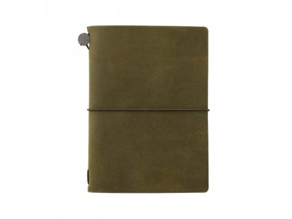 Zápisník Midori Traveler's Notebook Starter Kit Passport Olive A