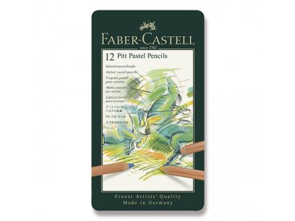 Umělecké pastely Faber Castell PITT PASTEL plech, 12 barev A