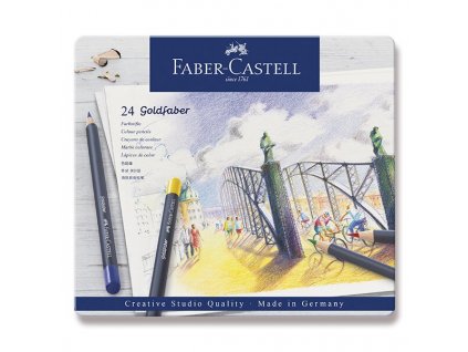 Pastelky Faber Castell Goldfaber, 24 ks A