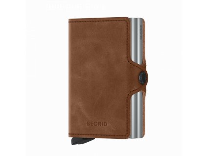 Peněženka SECRID Twinwallet Vintage Cognac Silver 1