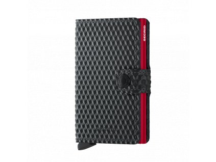Peněženka Secrid Miniwallet Cubic Black Red Front