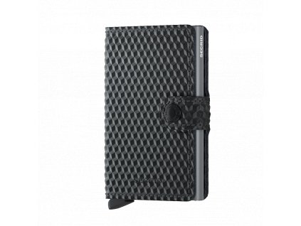 Peněženka Secrid Miniwallet Cubic Black Titanium Front