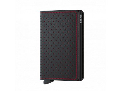 Peněženka Secrid Slimwallet Perforated Black Red Front