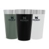 The Stacking Tumbler .47L / 16oz Matte Black Pebble