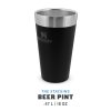 The Stacking Tumbler .47L / 16oz Matte Black Pebble