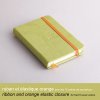 *Rhodiarama hardcover notebook ANISE 9x14cm 96 sheets lined ivory 90g, paper elastic closure