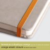 *Rhodiarama hardcover notebook ANISE 9x14cm 96 sheets lined ivory 90g, paper elastic closure