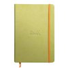 Rhodiarama hardcover notebook ANISE A5 96 sheets lined ivory 90g, paper elastic closure