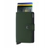 peněženka Secrid Miniwallet Matte Green Black Front Cards