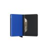 Peněženka Secrid Slimwallet Matte BlackBlue Semi Open