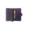 Peněženka Secrid Miniwallet Crisple Purple Semi Open
