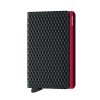Peněženka Secrid Slimwallet Cubic Black Red Front