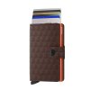 Peněženka Secrid Miniwallet Optical Brown Orange Front Cards