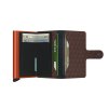 Peněženka Secrid Miniwallet Optical Brown Orange Open