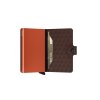 Peněženka Secrid Miniwallet Optical Brown Orange Semi Open