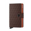 Peněženka Secrid Miniwallet Optical Brown Orange Front