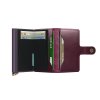 Secrid Premium Miniwallet Dusk Bordeaux Open