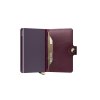 Secrid Premium Miniwallet Dusk Bordeaux Semi Open