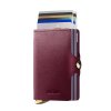 Secrid Premium Twinwallet Dusk Bordeaux Front Cards